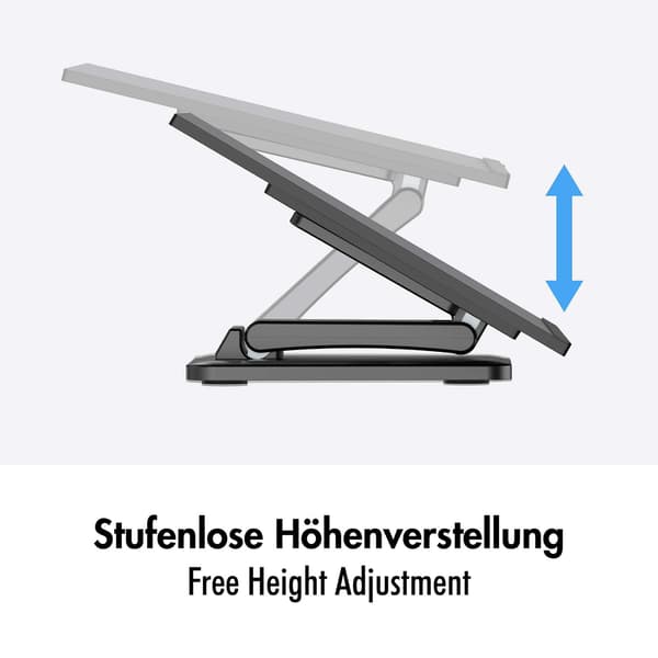 LogiLink touchskærmsstativ til 17-27 tommer skærme, op til 6,5 kg, sort