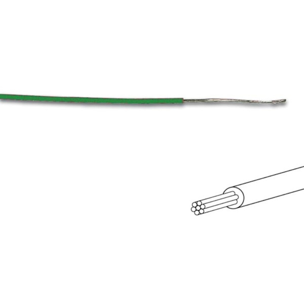 Tilslutningsledning - Ø 1,4 Mm - 0,2 Mm² - Multicore - Grøn