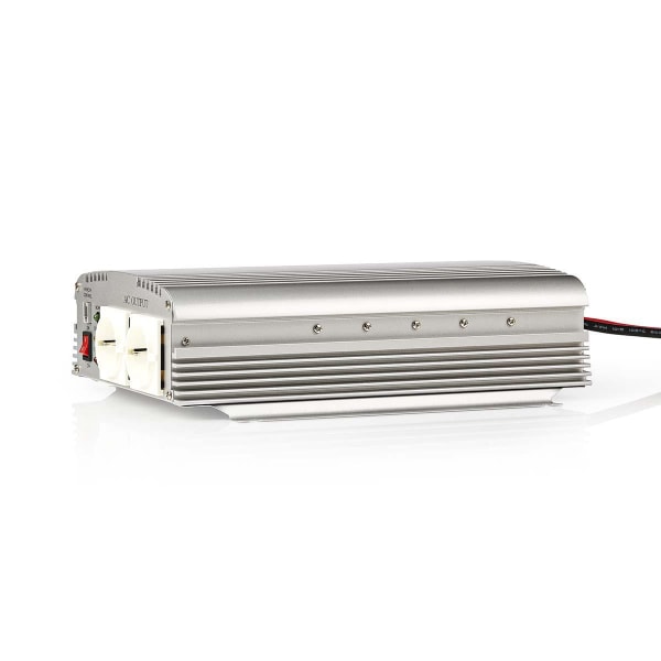 Växelriktare med modifierad sinusvåg | Inspänning: 24 V DC | Enhetens utgångsanslutning: Type F (CEE 7/3) | 230 V AC 50 Hz | 1000 W | Toppeffekt: 2400
