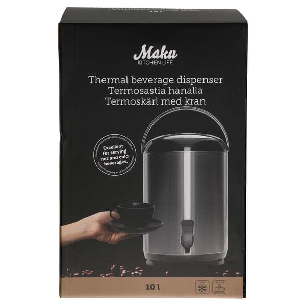 Drikkedispenser med hane, 10 liters kapacitet