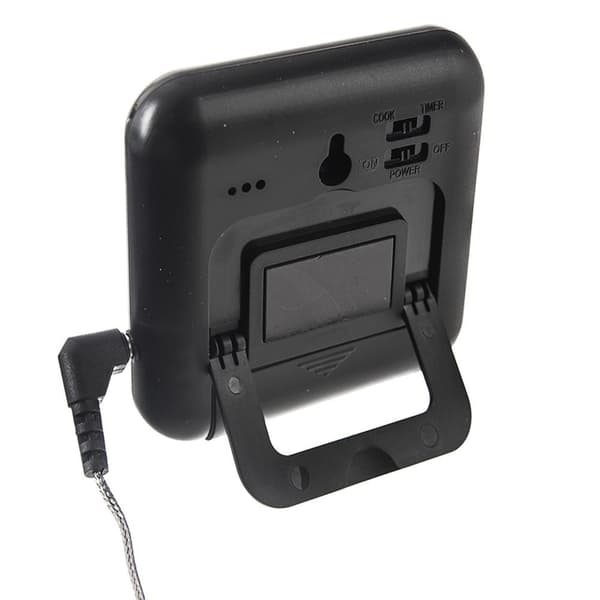 Digitalt køkkentermometer med sonde, display og timer