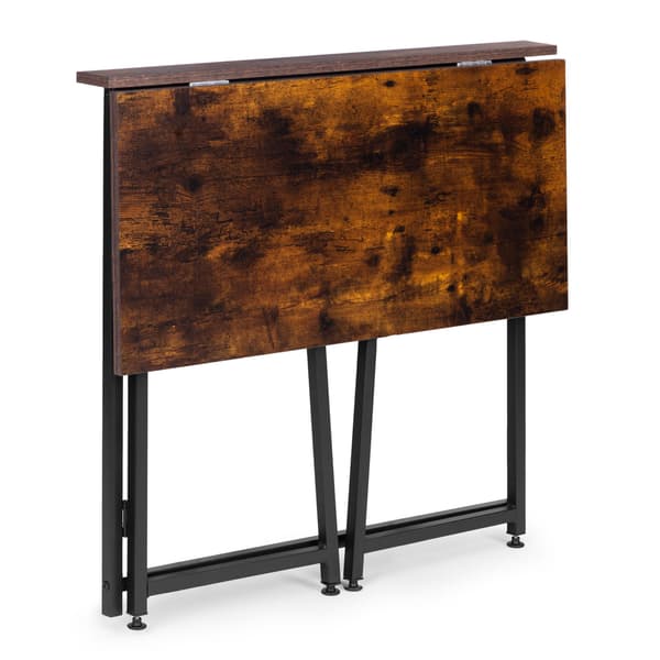 Hopfällbart laptopbord, 80x45 cm, MDF och metall