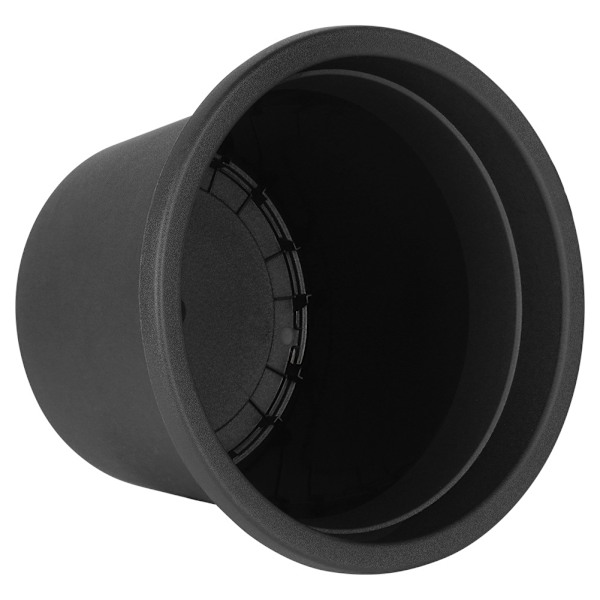 Havekrukke i plast, sort, rund, 27,5 cm