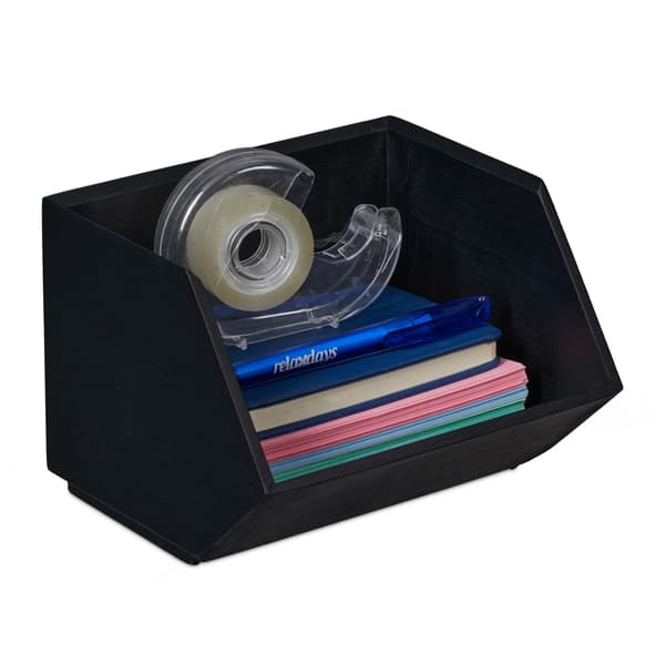 Stabelbar Bambus Desk Organizer