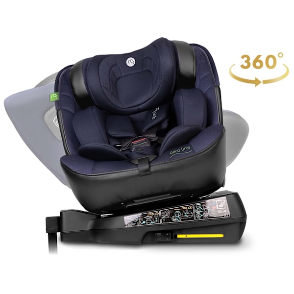 Nukido Aero Line turvaistuin musta/laivastonsininen 0-36kg ISOFIX