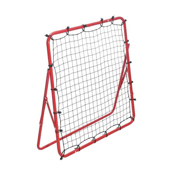 Fotbollsreboundernät 99x99 cm, hopfällbar kickbacktränare