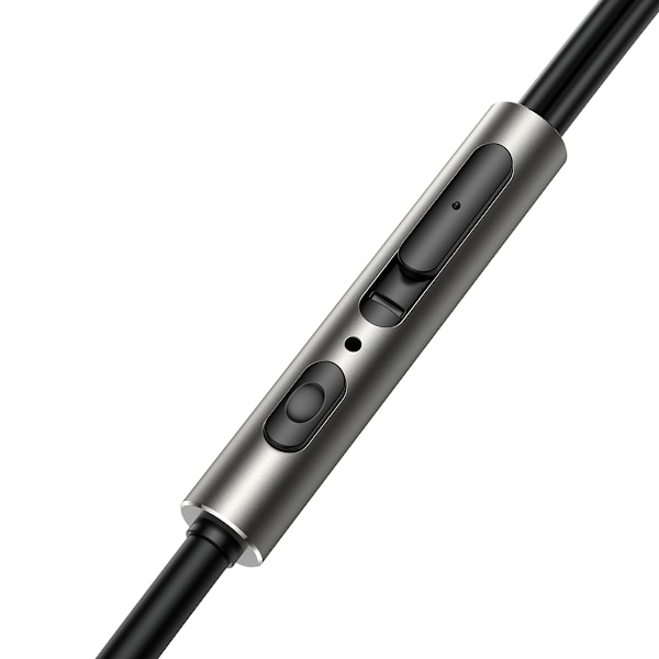 Kablede in-ear hovedtelefoner med stærk bas HiFi Wired Series JR-EW03 mørkegrå