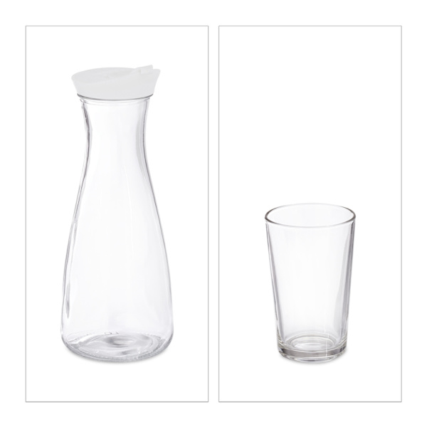 Vandkaraffel med glassæt
