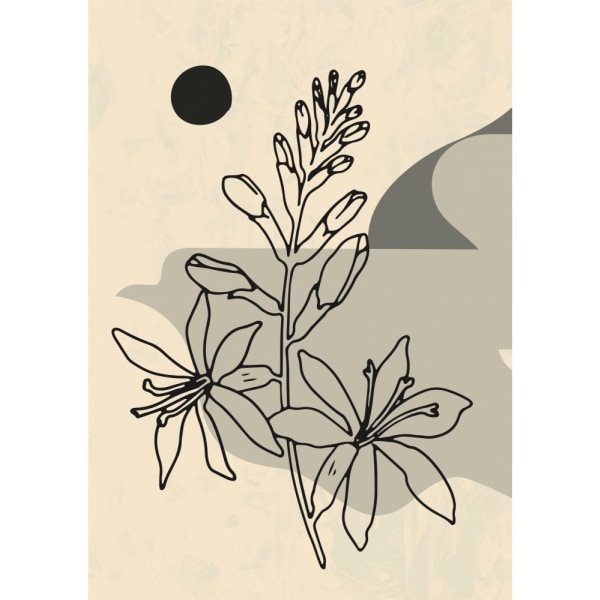 Abstrakti kukka 1 - 50x70 cm