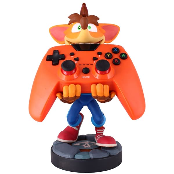 Crash Bandicoot figurklämfäste, 21 cm höjd