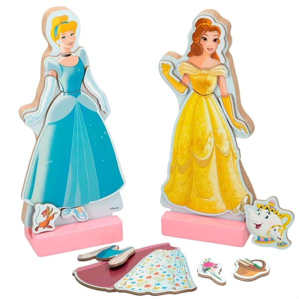 Disney Prinsesse kjoler træ magnetisk sæt