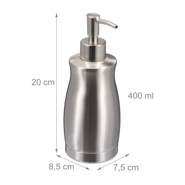 Tvålpump i rostfritt stål 400 ml