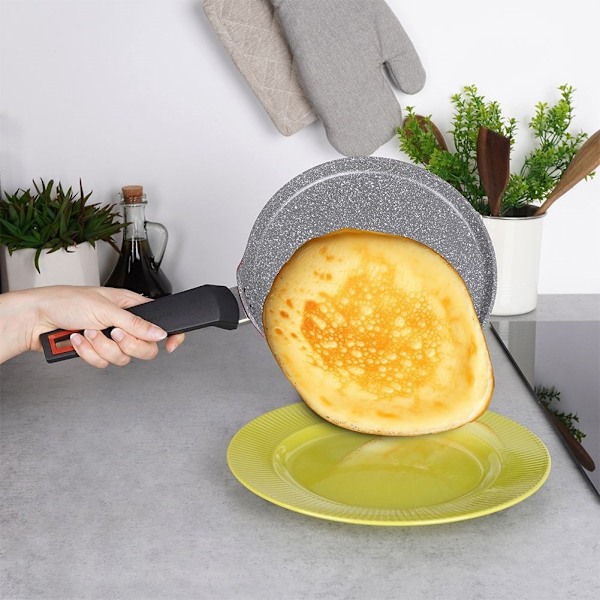 Stekpanna för Pannkakor/Plättar med Non-Stick Granitbeläggning