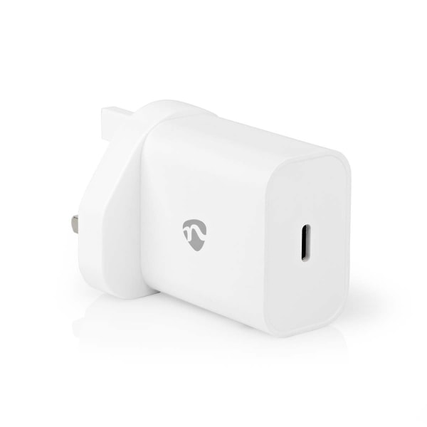 Vægoplader | 20 W | Hurtigopladningsfunktion | 1.67 A / 2.22 A / 3.0 A | Antal output: 1 | USB-C™ | Automatisk Valgt Spænding