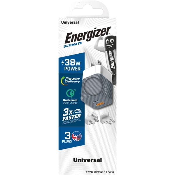 Energizer Ultimate - Multiplug EU / Storbritannien / USA nätladd