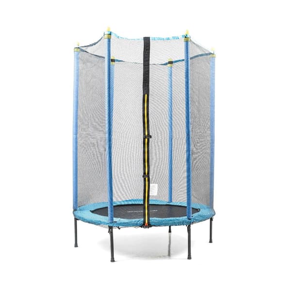 Børnetrampolin med sikkerhedsnet, 140 cm diameter