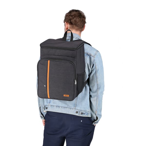 Kølerygsæk, sort, 25L, isoleret