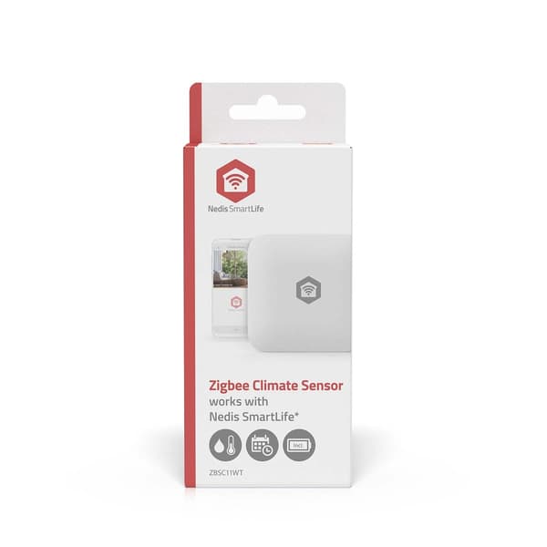 SmartLife Klimatsensor | Zigbee 3.0 | Batteridriven | Android™ / IOS | Vit