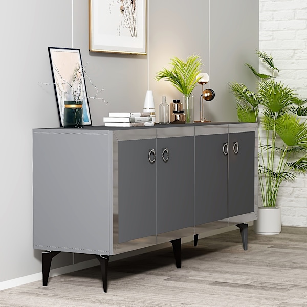 Console Ponny - Antracit, Silver