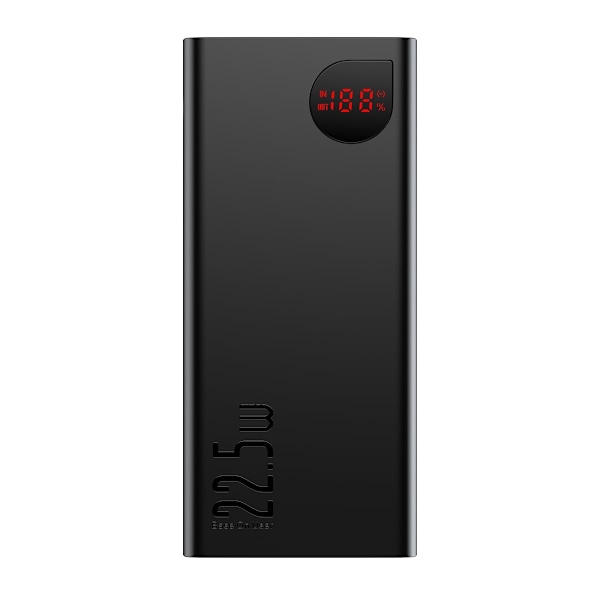 Adaman Powerbank pikalatauksella 20000mAh 22.5W USB-C kaapeli 0.3m musta