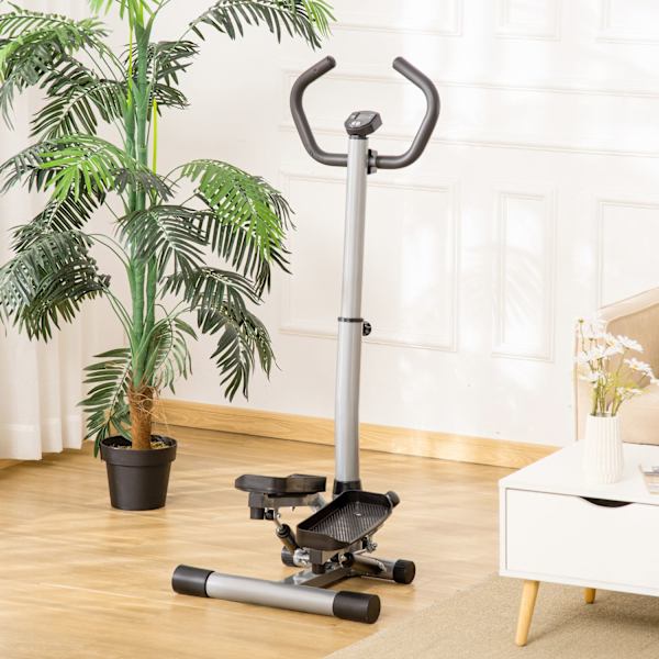 Stepper Håndtag Motionscykel Fitness Enhed Ben Numse Træning Lcd Skærm Justerbar Hastighed