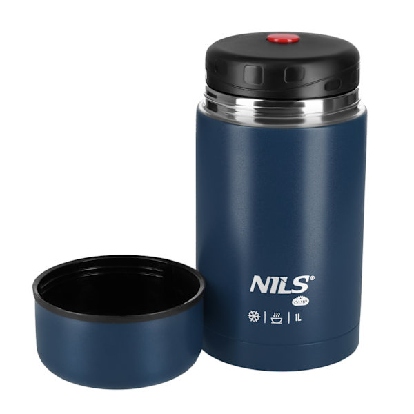 Frokost termokande 1000 ml, blå, isolerende kolbe