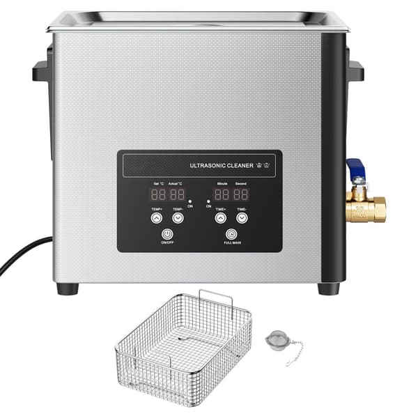 10L ultralydsrenser 40kHz, opvarmet, digital timer