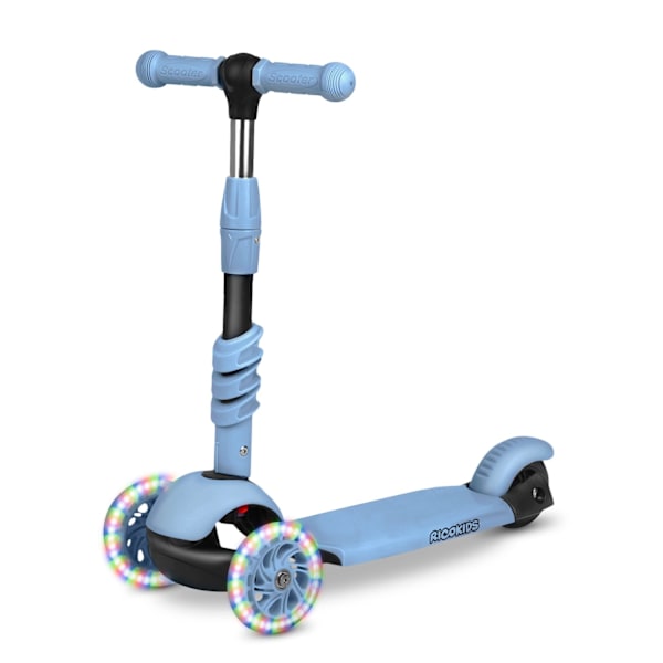 Ricokids Todi trehjulet scooter - blå/grå