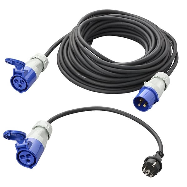 CEE jatkokaapeli 20M 3x2,5mm sovitinkaapelilla