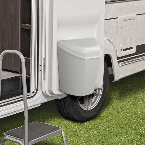 Affaldsspand med låg til campingvogn/autocamper