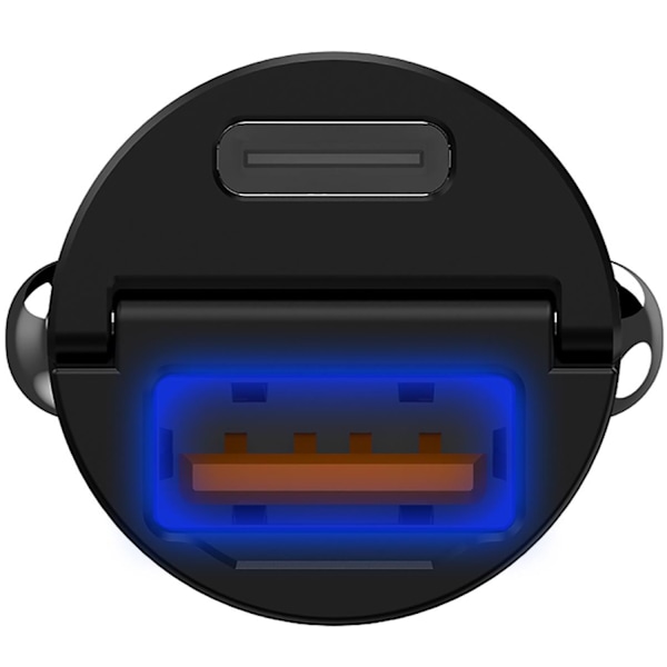 Billader Mini 1xUSB-C PD 1xUSB 30W