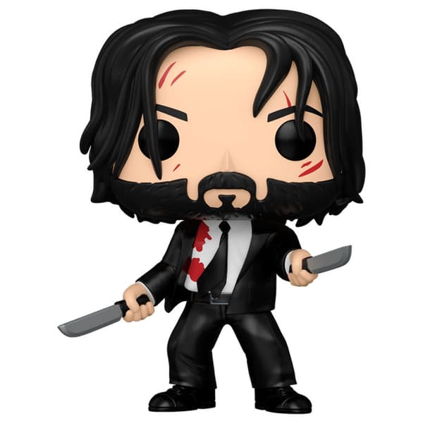 John Wick actionfigur med dobbeltknive, 6-tommer samleobjekt