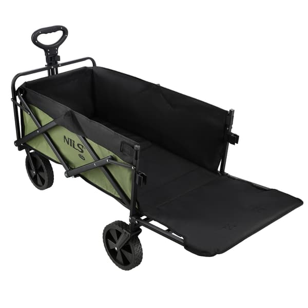 Fällbar vagn, Grön, 150L Kapacitet