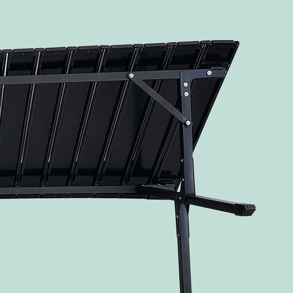 Højdejusterbart foldbart campingbord, stål