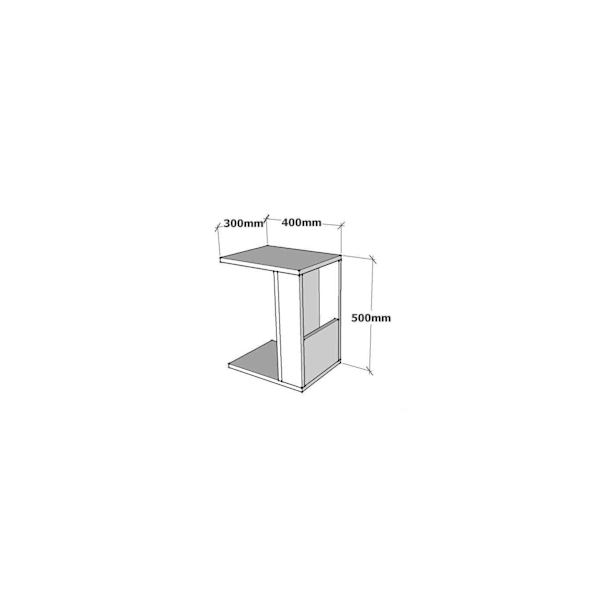 Sidebord Stjerne - Valnød