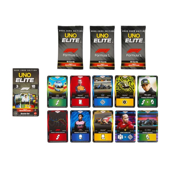 UNO Elite F1 Booster Pack -korttipeli