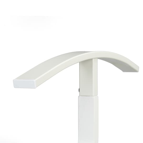 Betjänad kostymställ, 107 cm, Vit, Stål/Träeffekt