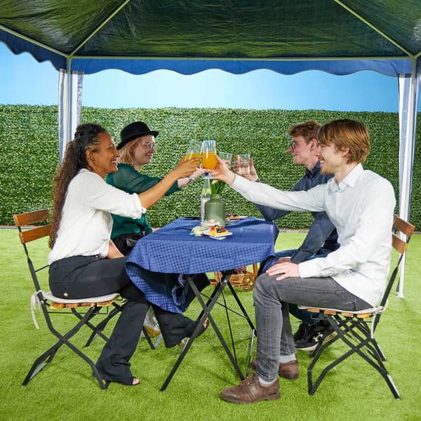 Mörkblå paviljong 3x4 m