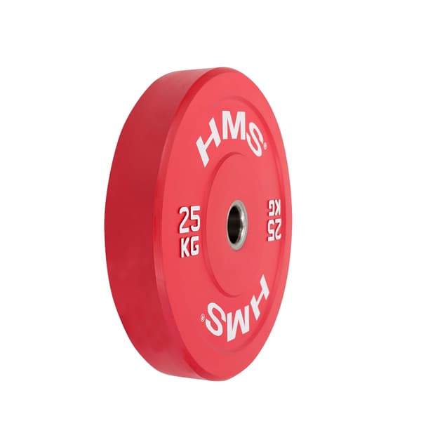 Bumper Olympic Plate, 25 KG, Röd