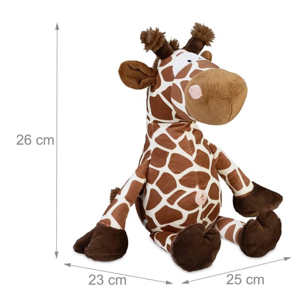 Giraffe dørstop – fluffy, sød, funktionel