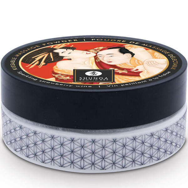 Shunga - Strawberry Edible Massage Powder Kit