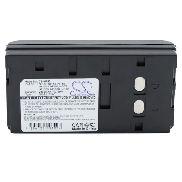 Batteri til NP-55 erstatningsbatteri