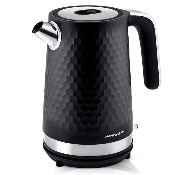 Vedenkeitin 1,7L BD-705 musta/hopea