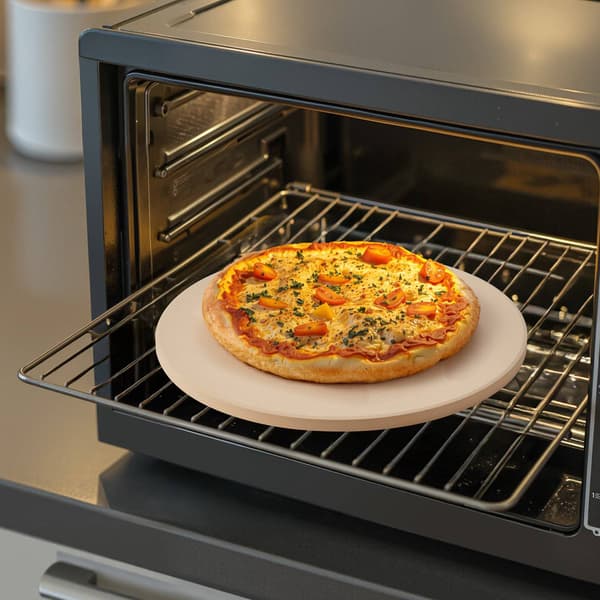 Pizzasten, 15 tommer cordierit, 17 mm, med skræl