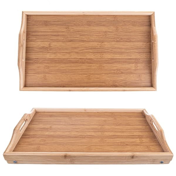 Hopfällbart Frukostbord i Bambu