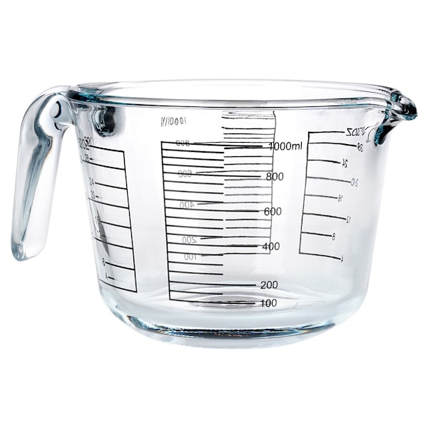 Køkkenmålebæger i glas 1 l