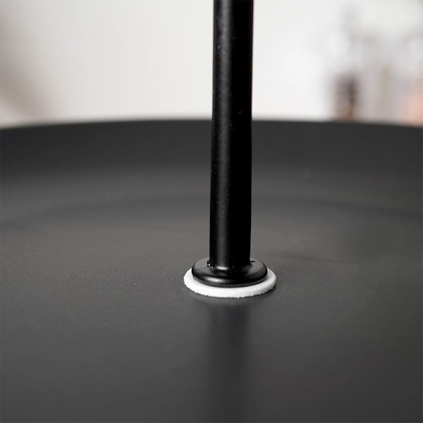 Elegant tre-lags kagebakke i sort porcelæn