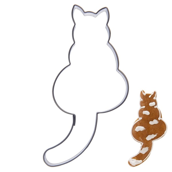 Småkakskärare stålkatt 8,5 cm