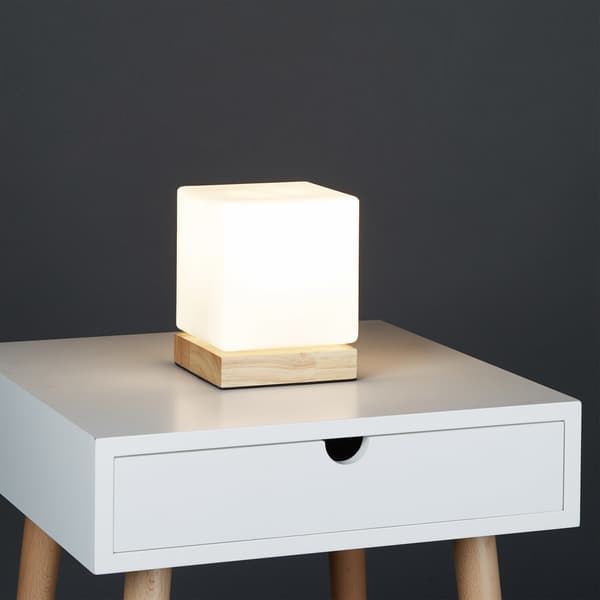 Bordslampa i opalglas