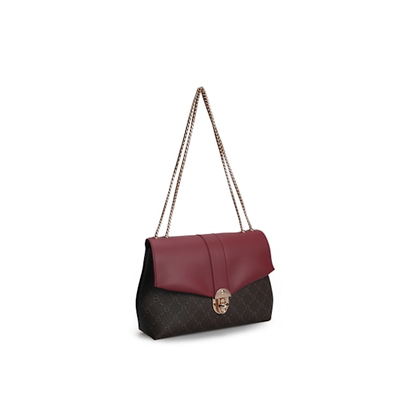 Olkalaukku 1228 v2 - Claret Red, ruskea